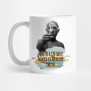 Pablo Picasso Art Is A Lie That Makes Us Realize Truth Mug